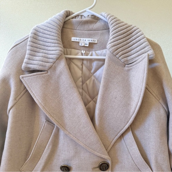 VERONICA BEARD Shirin Dickey Jacket Coat Light Oatmeal Sz XS - Picture 5 of 10
